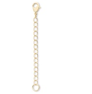 1pc Adabele Authentic Gold Plated Sterling Silver Jewelry Making Cable Chain Extender Removable Adju