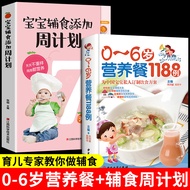 [All 2 Volumes] Baby Food Supplement Added Weekly Plan 0~6 Years Old Baby Feeding Nutritious Meals M