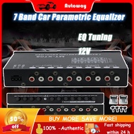 【AutoWay】Car Equalizer 7-band Equalizer Car Audio EQ Tuning Crossover Amplifier