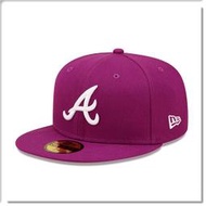 【ANGEL NEW ERA】NEW ERA MLB 亞特蘭大 勇士 葡萄紫 59FIFTY 街頭 嘻哈 棒球帽