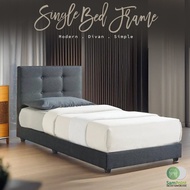 Sampoint _ Moden Single _ Queen _ King Divan Bed Frame / Katil Queen Size / Color Grey / Katil Murah