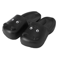日本 SPICE｜貓咪造型包腳趾兒童拖鞋（約20cm）－黑色