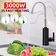3000W 220V Kitchen Flow Electric Water Heater Instant Hot Water Heater Cold Heating Tankless Water H