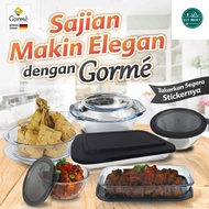 Gorme Borosilicate Glass Ovenware  Bekas kaca 3 in 1 Rectangular 1520ml / square 800ml / mixing bow 