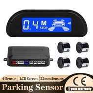 Car Parking Sensor Kit With Auto Parktronic Reverse LED Monitor 22mm 4 Sensors Radar Detector System