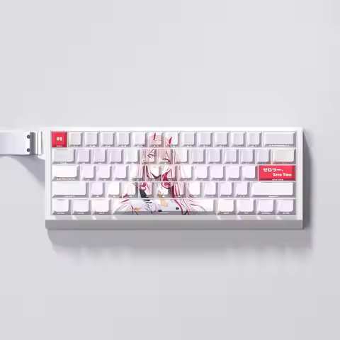64 Keys DARLINGintheFRANXX 02 Keycaps Anime DYE-SUB Key Caps PBT Cherry Profile for Mechanical Keybo