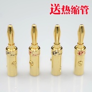 8 Pieces Price [Solder-Free Banana Plug] Budweiser Pure Copper Gold-Plated HIFI Plug DIY Welding-Fre