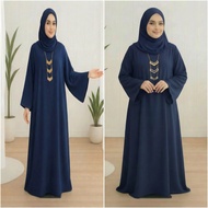 Premium Women's Abaya Muslimah Jubah -Material Como Crepe-S To 4XL