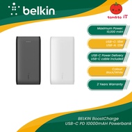 BELKIN BoostCharge USB-C PD 10000mAH Powerbank (2 Years-Black/White)