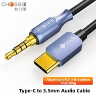 Choseal | Type-C to 3.5mm Auxiliary Cable Dual Head For Phone Audio Connection Car
