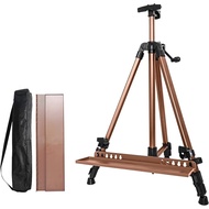 Painting Easel Stand, 21"to 60"Adjustabl eart Easel for Painting Canvases Aluminum Art Easel with Pa