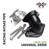 HIGH UFO universal RACING intake pipe 28mm UFOuniversal RACING intake pipe 28mm UFO