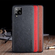 Custom Name Samsung Galaxy A42 luxury Vintage Leather skin phone soft cover for samsung galaxy a42