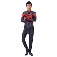 Miles Morales Costume SpiderMan Suit Kid / Adult Size Spider Tights Cosplay Bodysuit