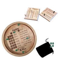 Farkle Dice Tray Rolling Dice Game Dice Tray Wooden Chessboard Game Family Game