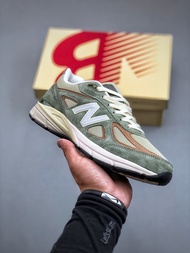 Men and Women New Balance 990v4 Olive Shoes