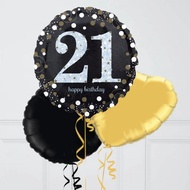 21st Happy Birthday Foil Balloon