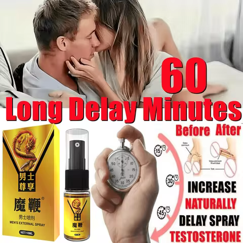 Delay Spray for Men, Male Desensitizing Spray, Effectively Extends Men's Time and Enhances Comfort, 