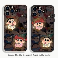 Crayon Shin-Chan Suitable for Apple 15/15pro/Shock-resistant iPhone11/11Pro Pink Blue Boys Girls Apple Phone Cases 6/6s/78plus