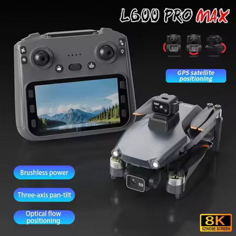 L600 Pro MAX Drone 4K Professional HD Camera 3-Axis Gimbal GPS Security Dron Obstacle Avoidance WIFI