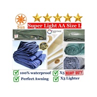 5 Stars Super Light AA Size L Heavy Duty Canvas Canopy Sidewall Extension Cover Awning PVC Tarpaulin