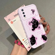 Casing hp for VIVO Y20 Y20s Y20i Y20t Y20G Y12s Y12a Y11s Y30G Y33t Y33s Black Cat Case manja Kasing