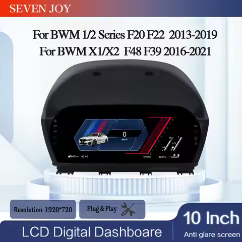 Digital Cluster LCD Dashboard For BMW 1/2 Series X1/X2 F20/F52/F22/F45/F48/F49/F39 2014-2021Cockpit 
