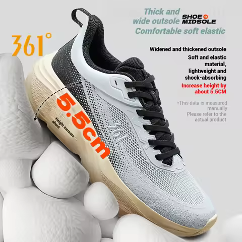 361 Degrees Xingyun Running Shoes Jogging Thick-soled Lightweight Mesh Durable Cushion Breathable Ma