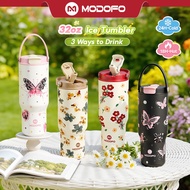 MODOFO 32oz Tumbler Thermos Bottle with Straw Aesthetic Tumbler Botol Air Tahan Sejuk Aquaflask Tumb