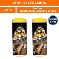 [Bundle of 2] Armor All Shield +Ceramic Leather Treatment & Cleaning Wipes 24s