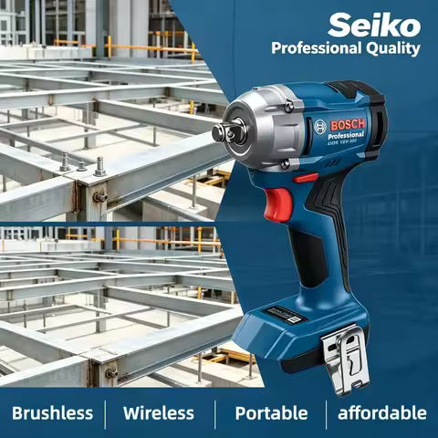 Bosch GDS18V-350 Cordless Brushless High Torque Impact Wrench 18V Lithium Ion for Construction Scaff