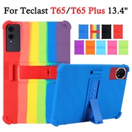 For Teclast Tablet T65 13.4" 2026 Fashion Soft Silicone Shockproof Tablet Case T65 Plus 4G LTE