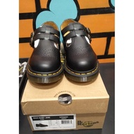 DR. MARTENS Dr. Shoes Martens SMOOTH LEATHER MARY JANE BLACK NEW ORIGINAL 36-41