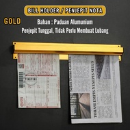 Bill holder Gold/Receipt holder Gold/Capitan Nota Stainles/Kitchen Takeaways Tool/Receipt holder/Pap