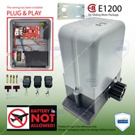 E8 E1200 SET WITHOUT GEAR RACK DC SLIDING MOTOR - AUTOGATE