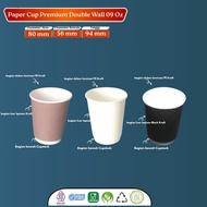 (25 Pcs) Paper Cup 9oz Hot Plain Paper Cup/ Double Wall Paper Cup/ Premium Paper Cup/ Paper Hot Cup 