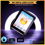 COD KIRIM CEPAT Worallymy MP3 Digital Audio Player Bluetooth HiFi AB Repeat 2.0 Inch / mp3 musik spe