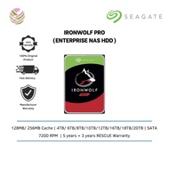 Seagate IRONWOLF PRO (Enterprise NAS HDD) 4TB/ 6TB/8TB/10TB/12TB/16TB/18TB/20TB (SATA/7200/128MB/256