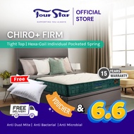 Chiro+ Firm | CHIRO+ Four Star Pocketed Spring Firm Orthopedic Mattress | EXTRA FIRM - 9.5
