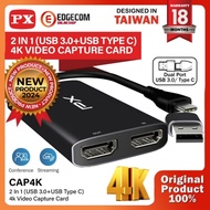 PX HDMI VIDEO CAPTURE CARD USB 3.0 / TYPE C supports 4K PX CAP4K