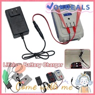 OKDEALS Lithium Battery Charger, Overload Protection Universal Dual-head Charger, 18/21V/24V Lithium
