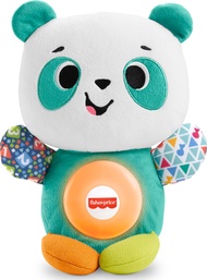 Fisher-Price Baby Learning Toy Linkimals Play Together Panda Plush for Ages 9+ Months, Compatible On
