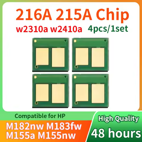 4pcs/1set 215A 216A W2310A W2410A chips Compatible for HP Color LaserJet Pro MFP M182nw M183fw M155a
