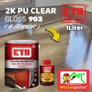 5L KTH EPOXY PAINT ( 5L 903 2K PU CLEAR ) PROTECTIVE COATING CLEAR EPOXY FINISH ( FREE 7" ROLLER SET