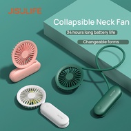 JISULIFE FA15 Mini Fan USB Rechargeable Portable Hand Handheld Mini Small Table Desk Clip Neck Baby 