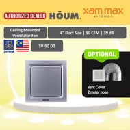 (FREE SHIPPING) Airegard / Houm - 4" Exhaust Fan Ventilator [Silent Series] AS6090 AS9020 SQ110 SV90
