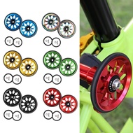 [HOT] Folding bicycle easy wheel CNC bearing push training wheel  for Brompton