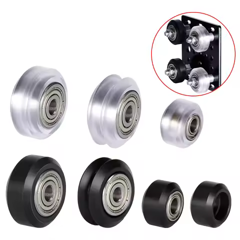 10PCS POM Plastic wheel Bearing Pulley Small Big V-Slot Models 625ZZ 625RS MR105zz Idler Gear For 3D