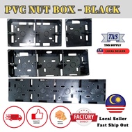 BLACK PVC SURFACE NUT BOX | SWITCH BOX | PVC BOX 3x3 3x7 3x10 3X12 SPECIAL FOR BLACK COLOR SWITCHES]