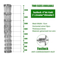 Pagar Cyclone 100meter 3/4/5Kaki Tebal Pagar Kambing Cyclone Fence Pagar Kebun Cyclone Fence Galvani